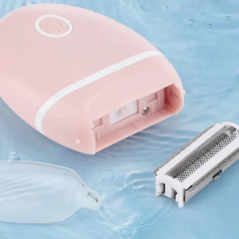 Women's Portable Electric Shaver - Compact Travel Size Body Groomer for Smooth Legs & Underarms, Easy to Clean