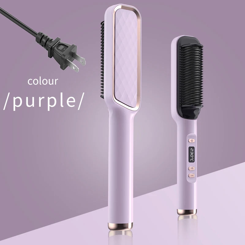 Electric Hot Comb Straightening Brush (Negative Ion)