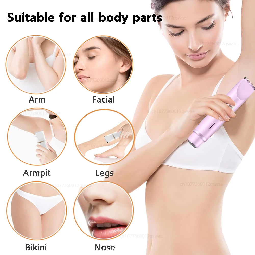 Waterproof Bikini & Body Hair Trimmer for Women