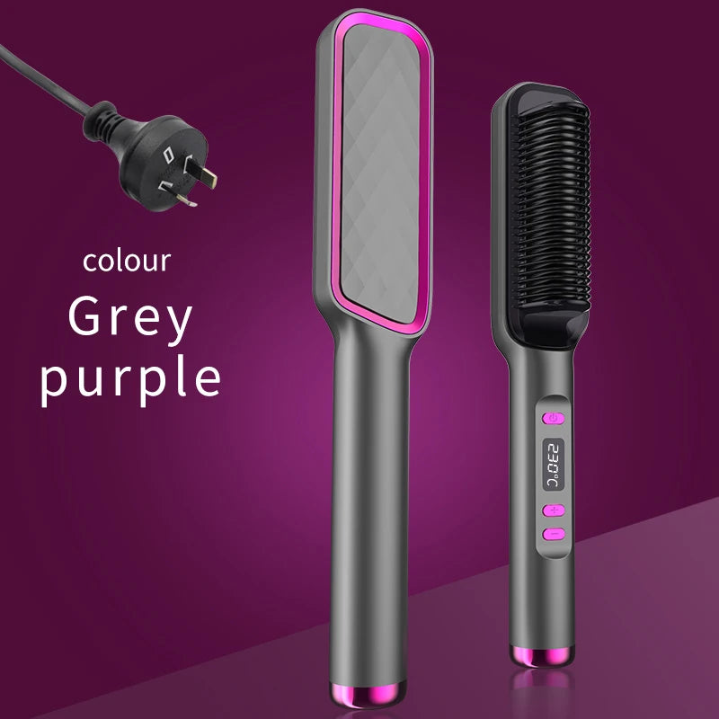 Electric Hot Comb Straightening Brush (Negative Ion)