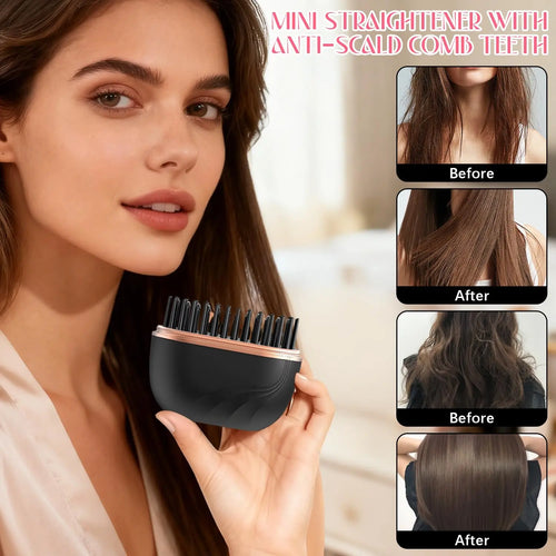 2026 Mini Cordless Hair Straightener Brush