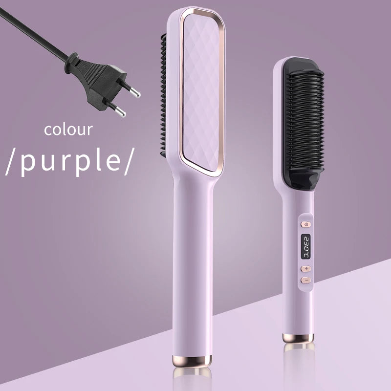 Electric Hot Comb Straightening Brush (Negative Ion)