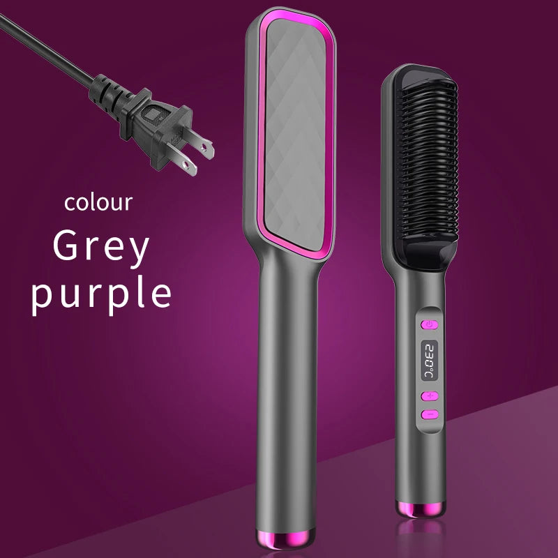 Electric Hot Comb Straightening Brush (Negative Ion)