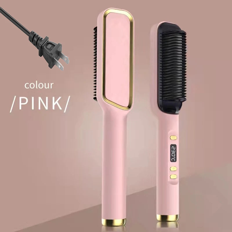 Electric Hot Comb Straightening Brush (Negative Ion)