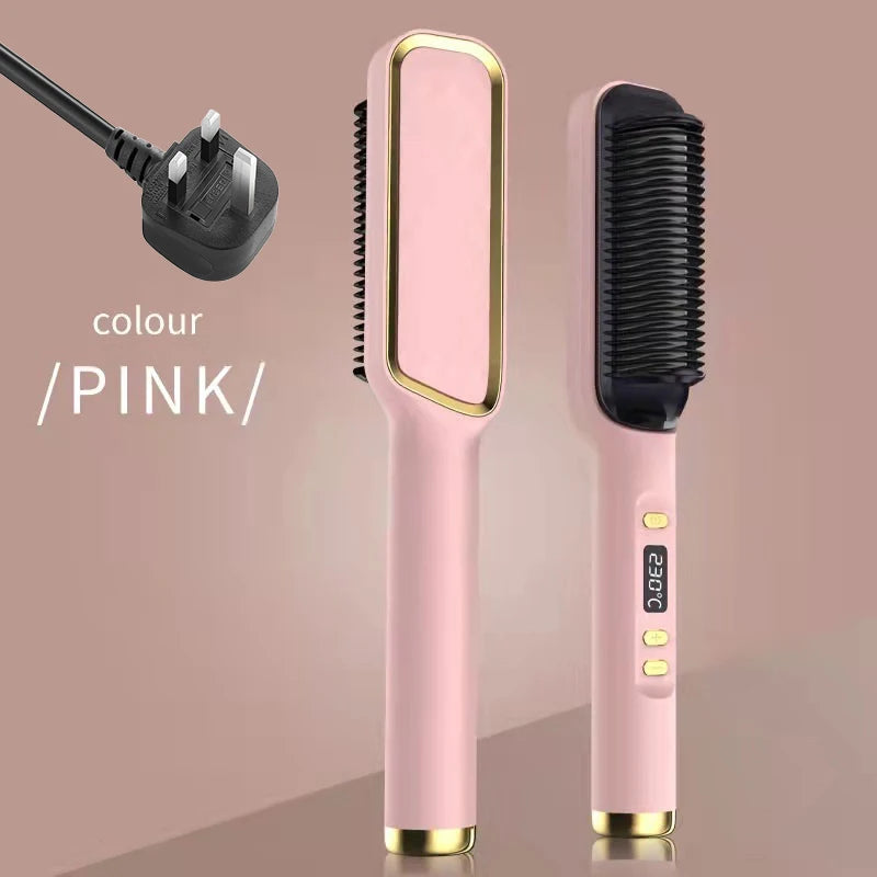 Electric Hot Comb Straightening Brush (Negative Ion)