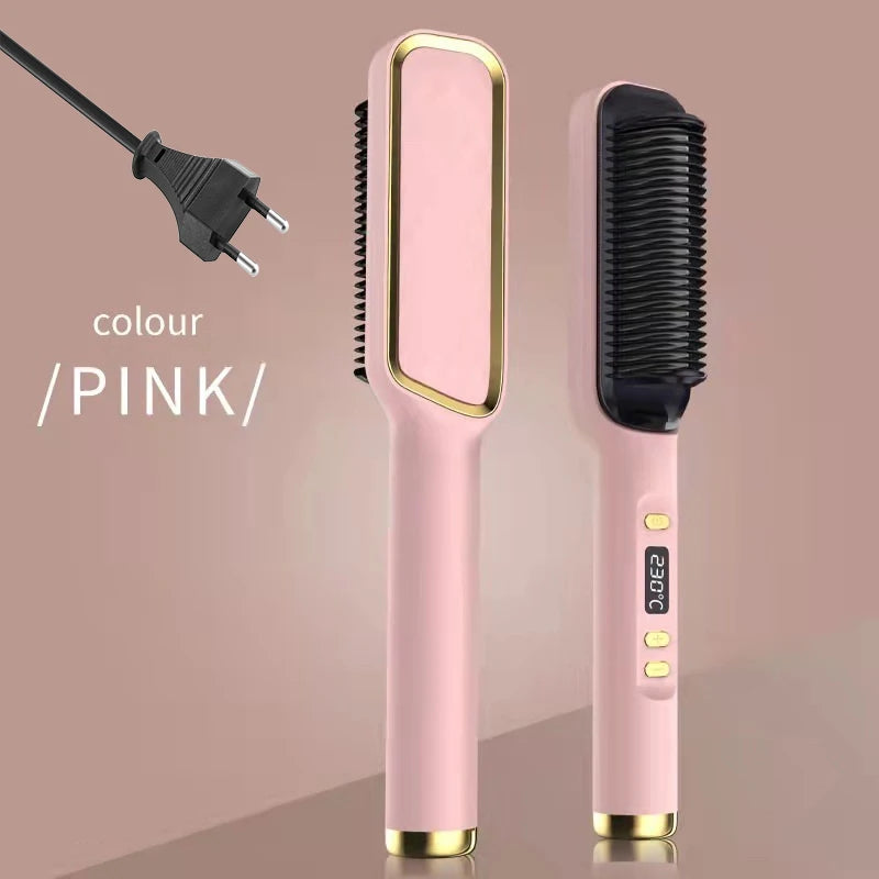 Electric Hot Comb Straightening Brush (Negative Ion)