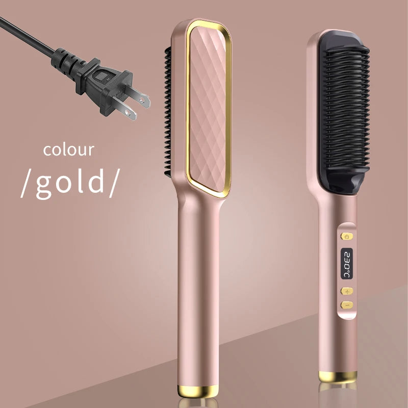 Electric Hot Comb Straightening Brush (Negative Ion)