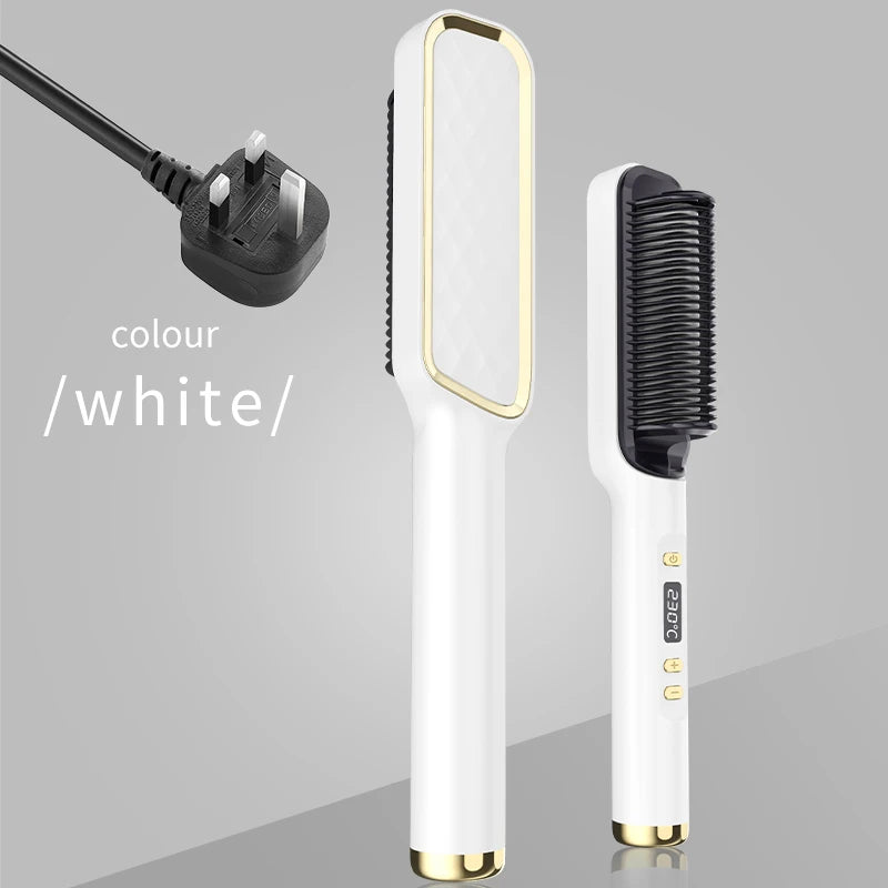 Electric Hot Comb Straightening Brush (Negative Ion)