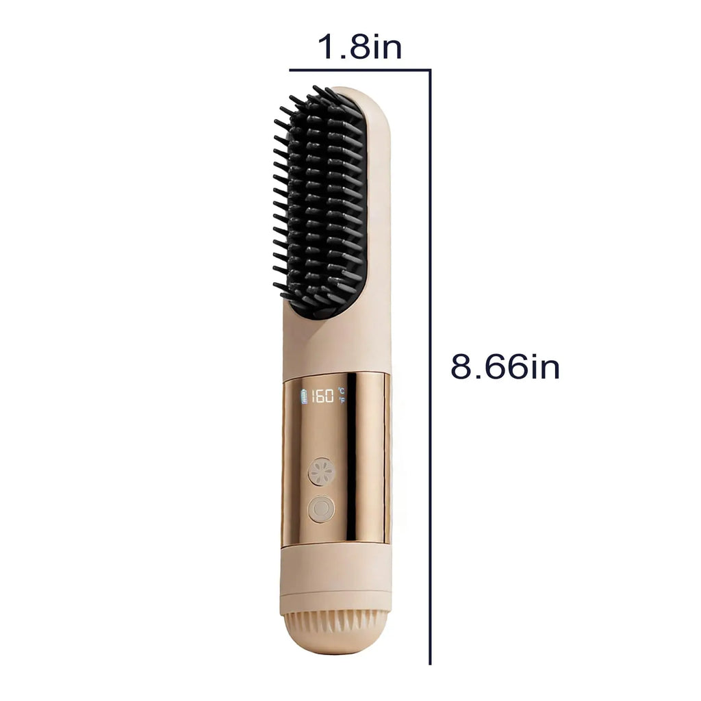 2026 Go Brush Pro™ Cordless Hair Straightener Brush