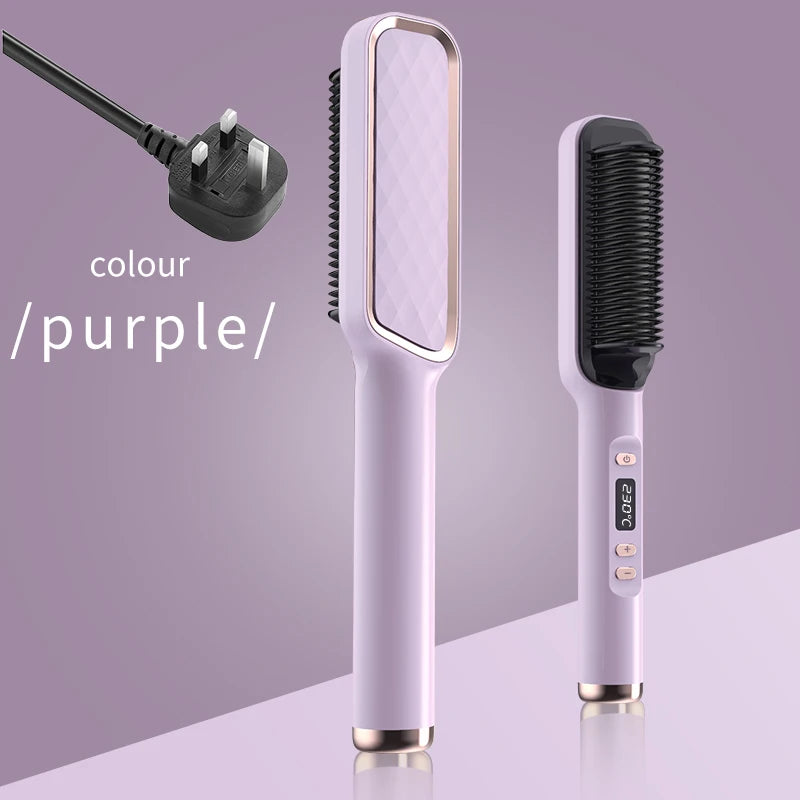 Electric Hot Comb Straightening Brush (Negative Ion)
